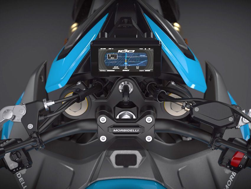 Pantalla TFT y Morbidelli Connect